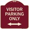 Signmission Visitor Parking Visitor Parking Heavy-Gauge Aluminum Architectural Sign, 18" x 18", BU-1818-22725 A-DES-BU-1818-22725 - alternate 1